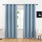 Blackout Curtains 100% Light Blocking Thermal Insulated Set of 2