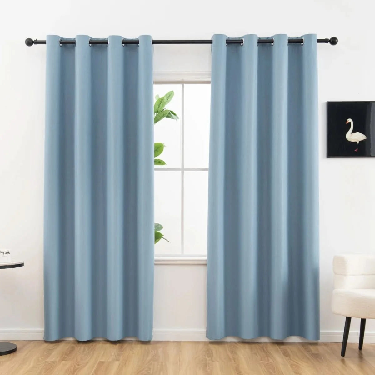 Blackout Curtains 100% Light Blocking Thermal Insulated Set of 2
