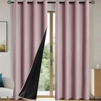 Blackout Curtains 100% Light Blocking Thermal Insulated Set of 2