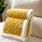 Blanket Double-Sided Polyester Fleece Lightweight & Machine-Washable