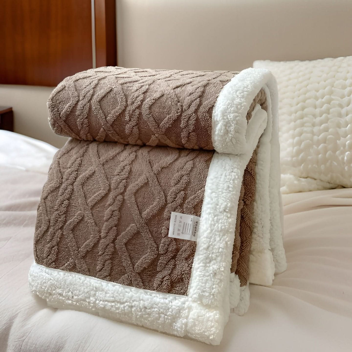 Blanket Double-Sided Polyester Fleece Lightweight & Machine-Washable