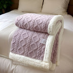Blanket Double-Sided Polyester Fleece Lightweight & Machine-Washable
