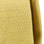 Blanket Organic Lambswool Knitted Texture With Fringed Edge
