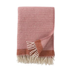 Blanket Organic Lambswool Knitted Texture With Fringed Edge