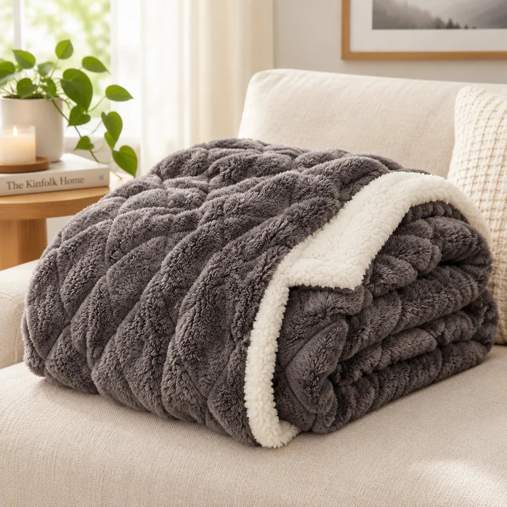 Blanket Reversible Microfleece & Lambswool