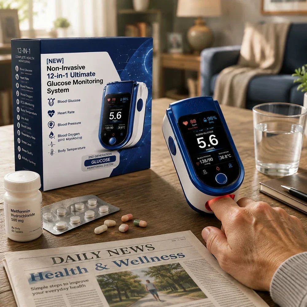 Blood Glucose Monitor Non-Invasive Laser Scan Compact Design