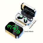 Bluetooth Earbuds LED Battery Display Touch Controls 4-Hour Playtime