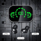 Bluetooth Earbuds LED Battery Display Touch Controls 4-Hour Playtime