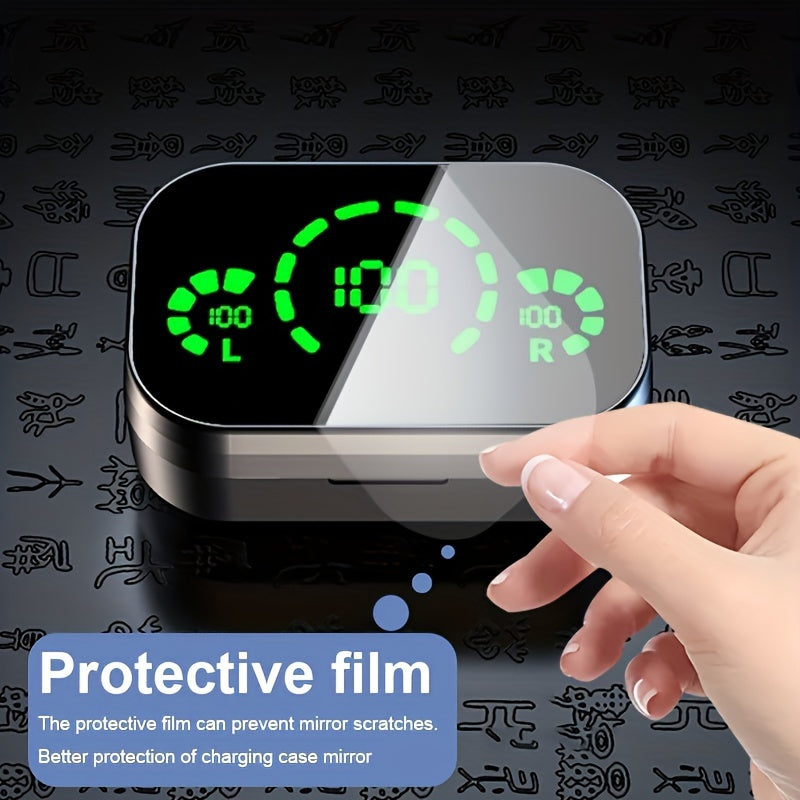 Bluetooth Earbuds LED Battery Display Touch Controls 4-Hour Playtime