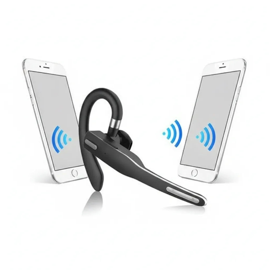 Bluetooth Headset Noise-Cancelling Dual Mic Up To 25 Hours
