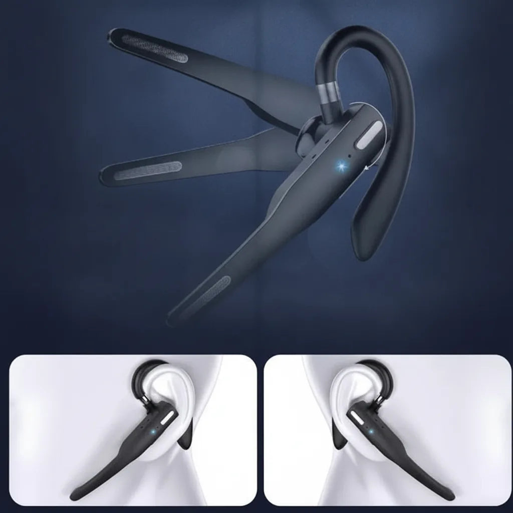 Bluetooth Headset Noise-Cancelling Dual Mic Up To 25 Hours