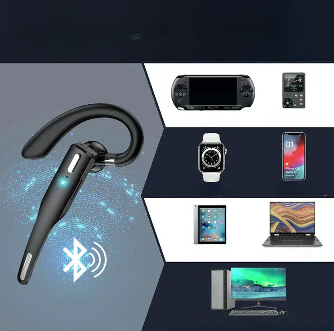 Bluetooth Headset Noise-Cancelling Dual Mic Up To 25 Hours