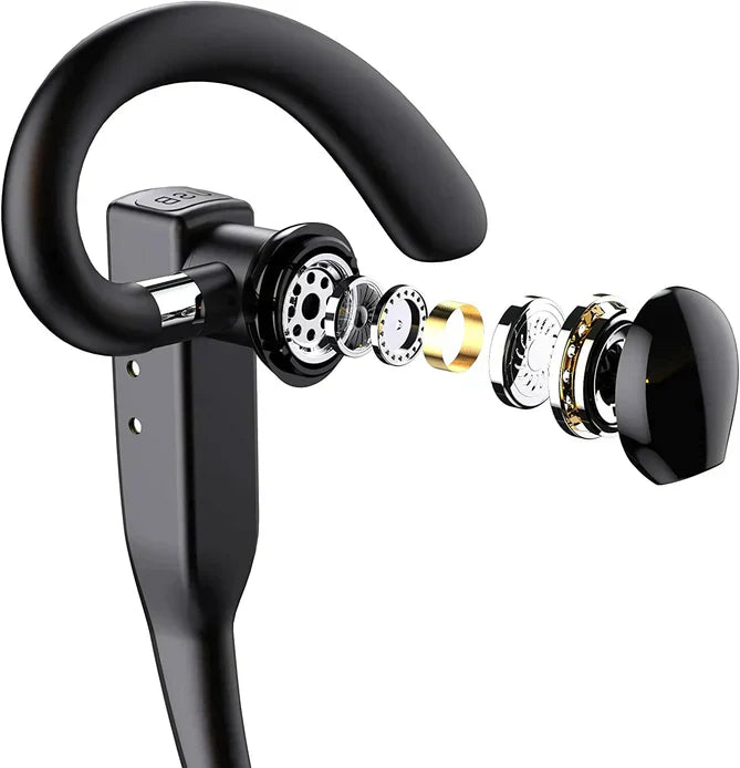 Bluetooth Headset Noise-Cancelling Dual Mic Up To 25 Hours