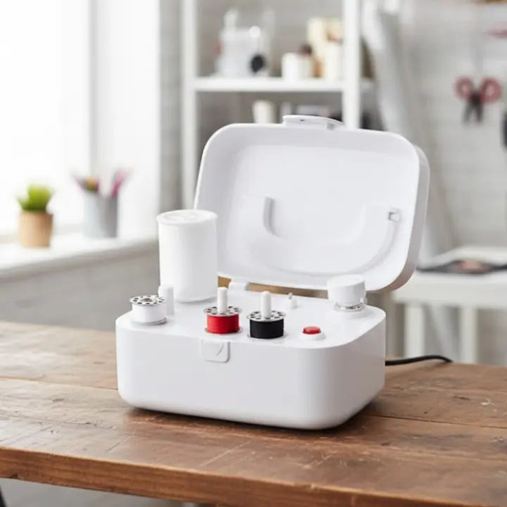 Bobbin Winder Portable Battery & Mains One-Button Auto Shut-Off
