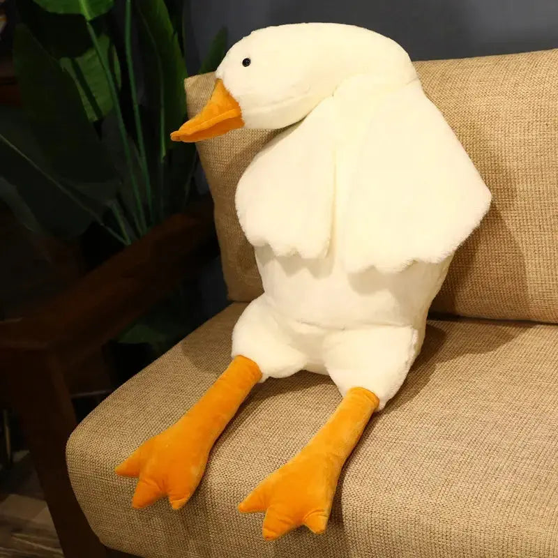 Body Pillow Extra Fluffy Goose Down Cotton Cover