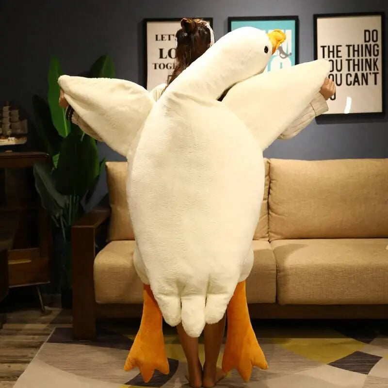 Body Pillow Extra Fluffy Goose Down Cotton Cover