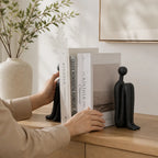 Bookends Set Porcelain Minimalist Stable Support