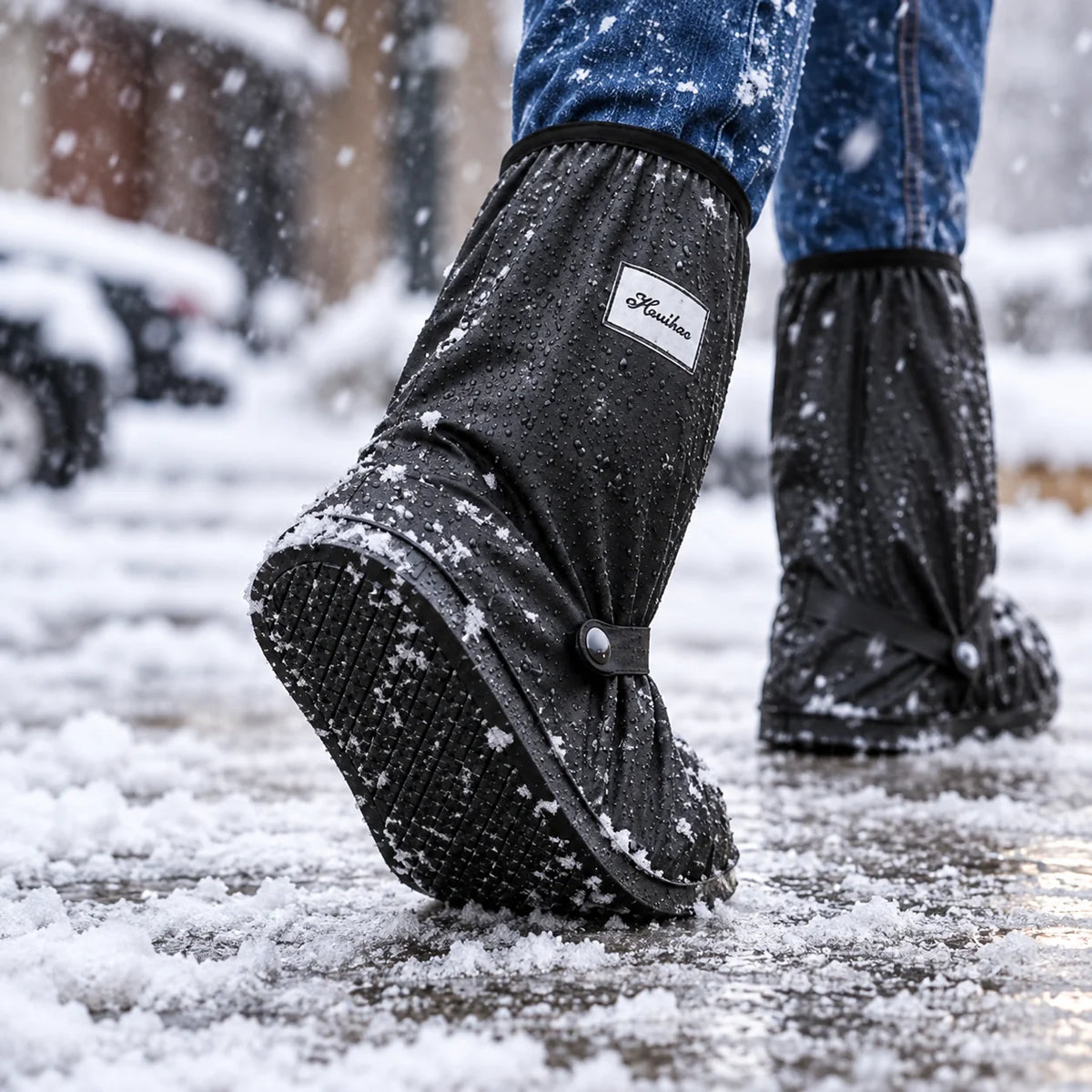 Boot Covers Waterproof PVC Treaded Sole