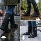 Boot Covers Waterproof PVC Treaded Sole