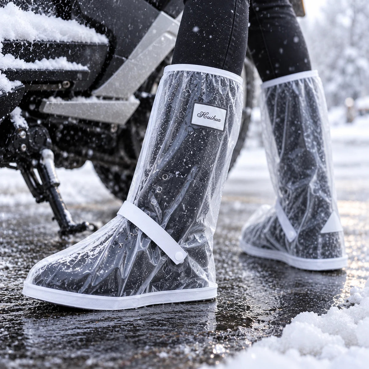 Boot Covers Waterproof PVC Treaded Sole