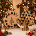 Bottle Holder Wooden 24-Slot Advent Calendar