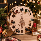 Bottle Holder Wooden 24-Slot Advent Calendar
