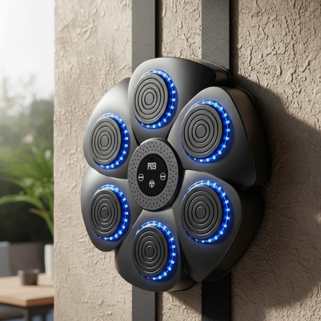 Boxing Trainer Wall-Mounted Bluetooth Music & Combo Tracking