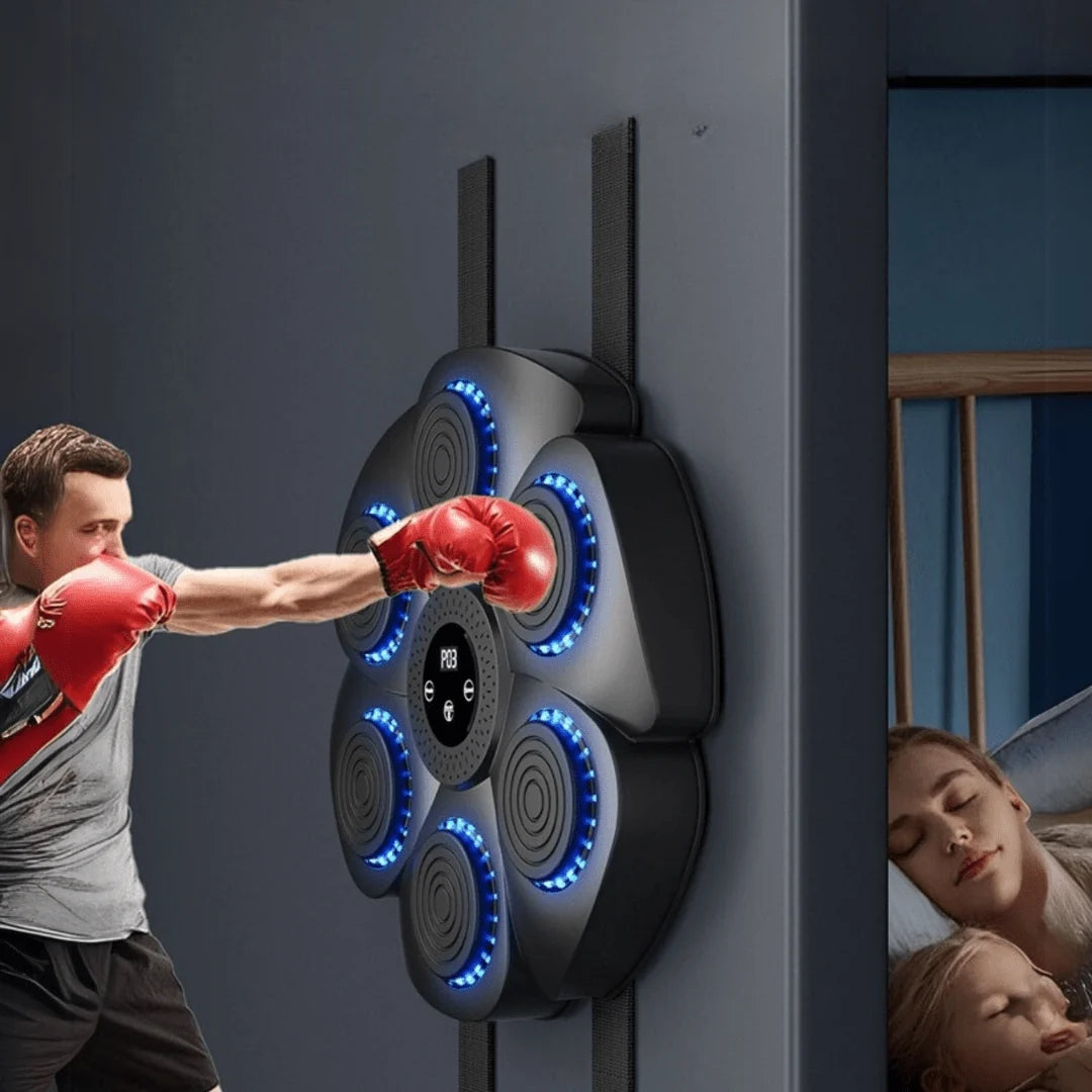 Boxing Trainer Wall-Mounted Bluetooth Music & Combo Tracking