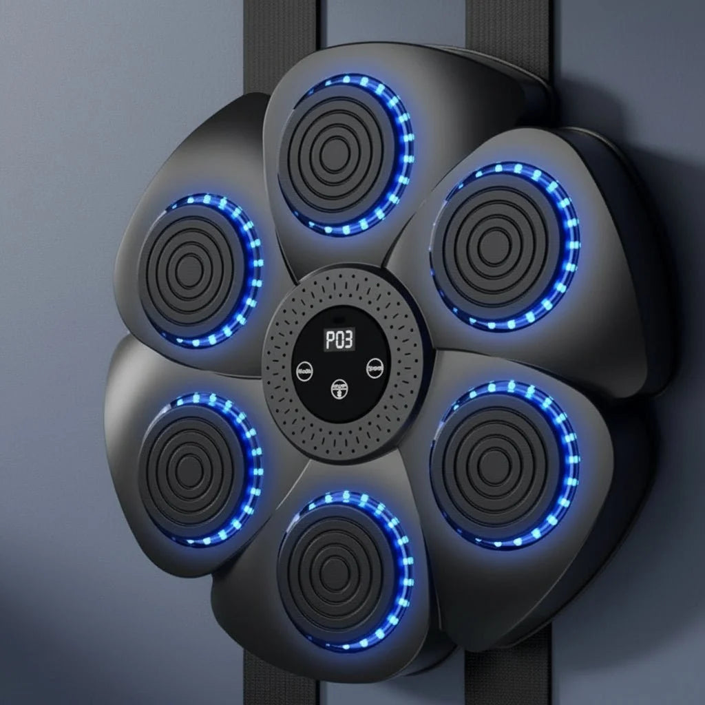 Boxing Trainer Wall-Mounted Bluetooth Music & Combo Tracking