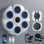 Boxing Trainer Wall-Mounted Bluetooth Music & Combo Tracking