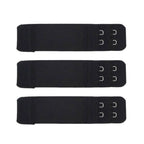 Bra Extender Set Stretch Fabric Hook-and-Eye Closures Set of 3 Colors