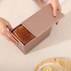 Bread Loaf Pan Set Non-Stick Two-Piece With Lids