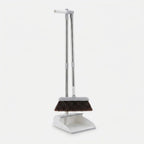Broom & Dustpan Set Wide Brush Adjustable Stainless-Steel Handle