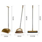 Broom and Dustpan Set Lightweight Plastic With Squeegee Option