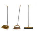 Broom and Dustpan Set Lightweight Plastic With Squeegee Option