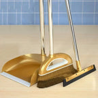 Broom and Dustpan Set Lightweight Plastic With Squeegee Option
