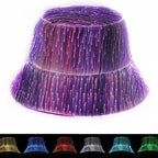 Bucket Hat Color-Changing LED Lightweight Polyester