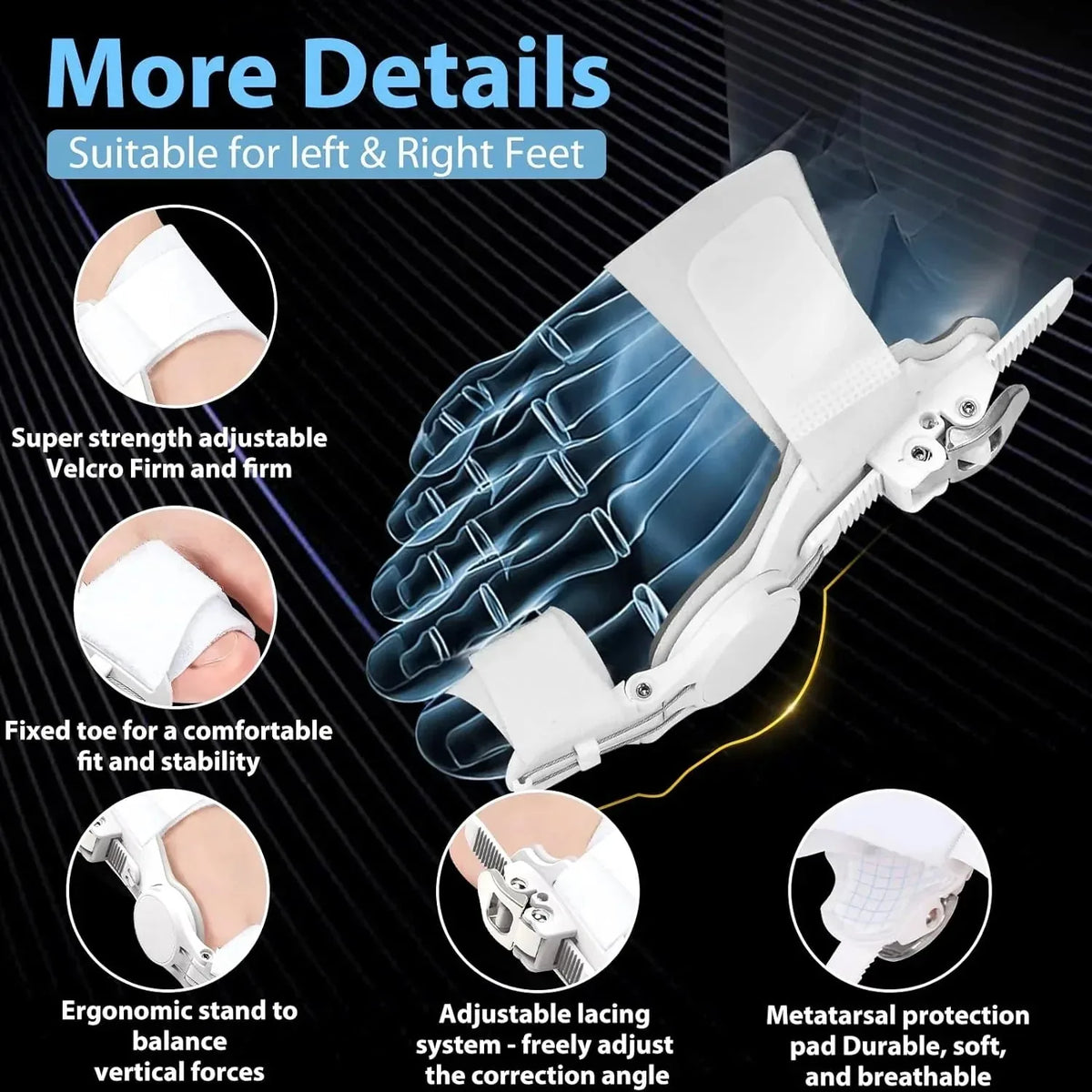 Bunion Splint Adjustable Soft Flexible Toe Support