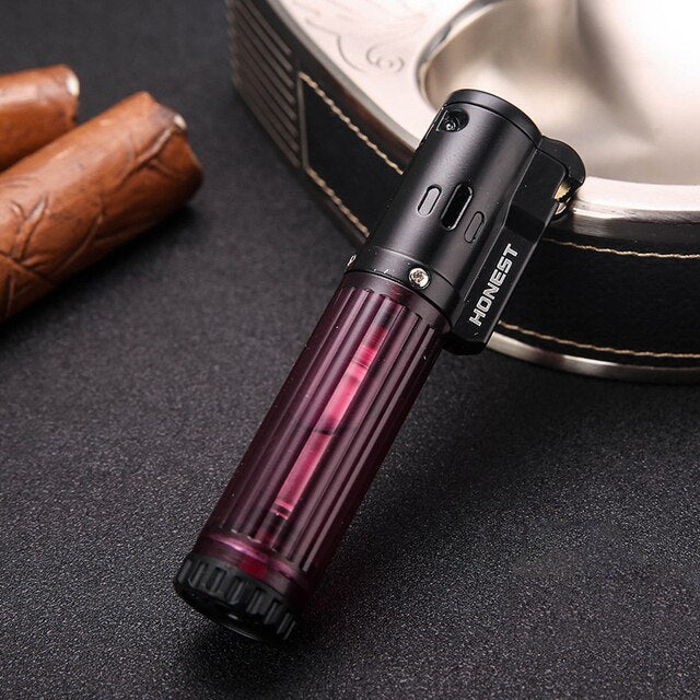 Butane Lighter Turbo Flame Refillable Compact