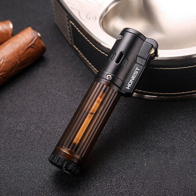 Butane Lighter Turbo Flame Refillable Compact