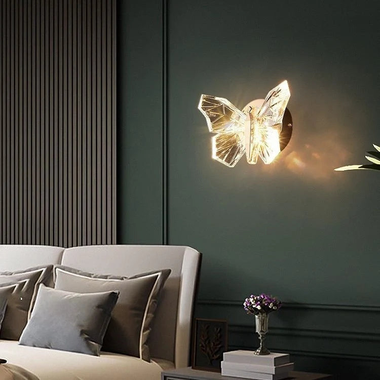 Butterfly Wall Light Three Color Options Soft Ambient Lighting