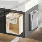 Cabinet Door Trash Can Foldable Space-Saving Tool-Free Hanging