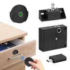 Cabinet Lock Fingerprint Keyless No-Drill Installation