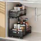 Cabinet Organizer Two-Tier Full-Extension Adjustable Height