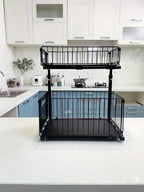Cabinet Organizer Two-Tier Full-Extension Adjustable Height
