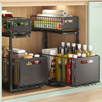 Cabinet Organizer Two-Tier Full-Extension Adjustable Height