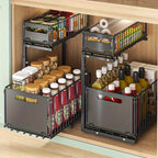 Cabinet Organizer Two-Tier Full-Extension Adjustable Height