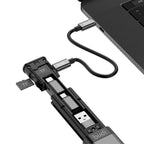 Cable Organizer & Card Reader Multi-Connector Phone Stand