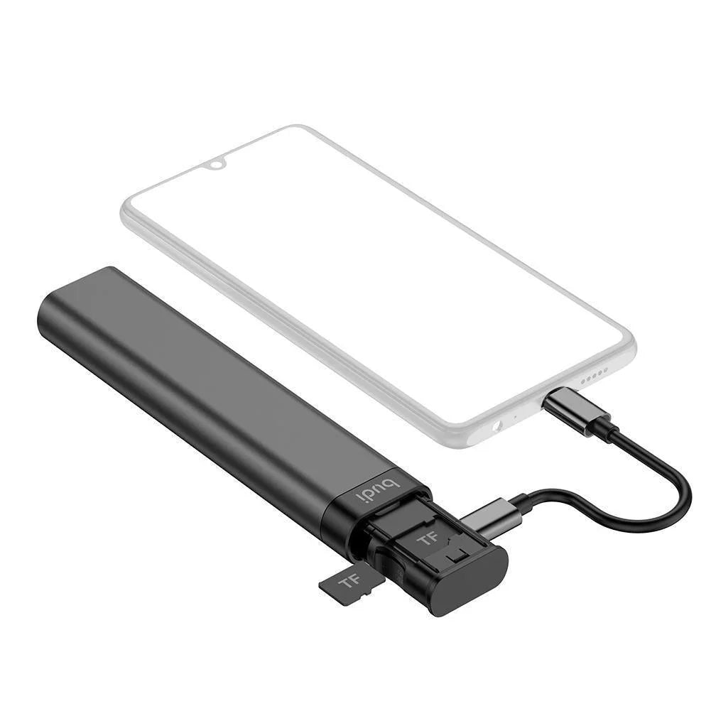 Cable Organizer & Card Reader Multi-Connector Phone Stand