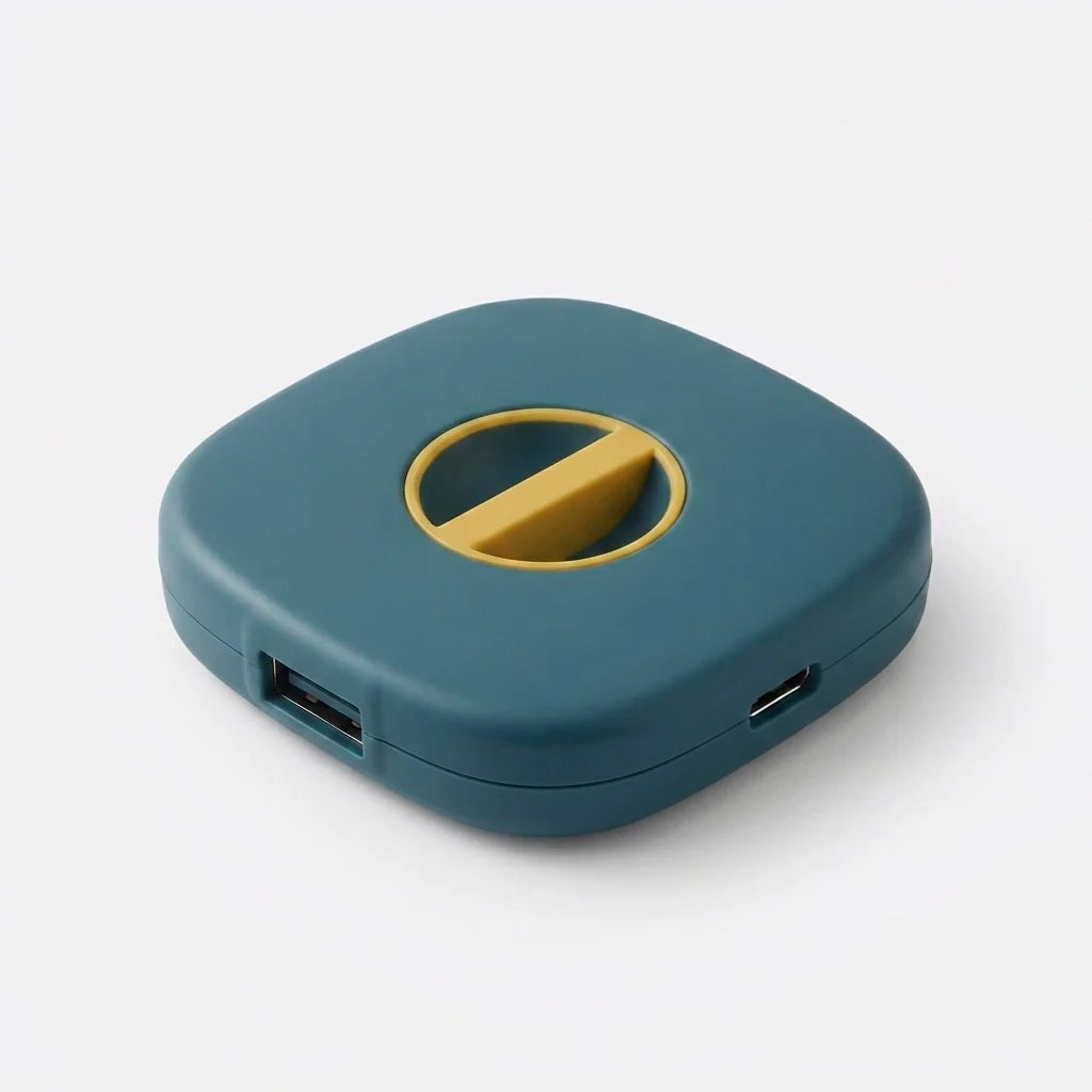 Cable Organizer Phone Stand & Kink-Free Winder